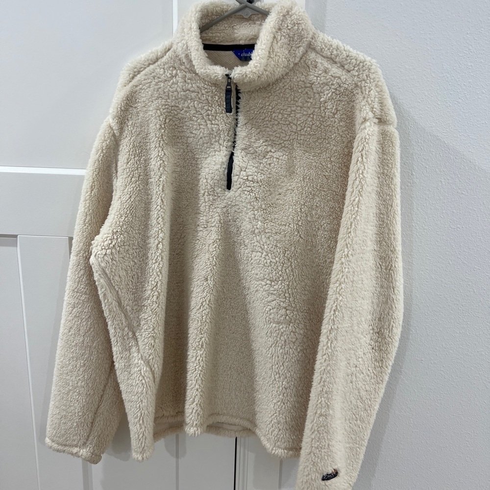 Chubbies brand Sherpa pullover 1/4 zip